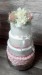 Svatební dort s živými květy - pivoňky